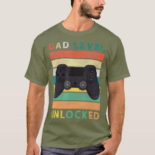 Camiseta Invitación de embarazo de hombres Nivel de papá si