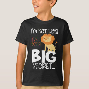 Camiseta invitación de embarazo de león de ser hermano ma