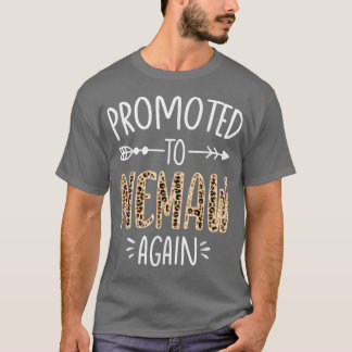 Camiseta Invitación De Embarazo De Leopardo Pronto Será Mem