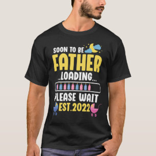 Camiseta Invitación de embarazo de nuevo padre pronto será 