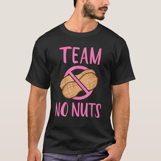 Camiseta Invitación de embarazo de Team No Nuts (Anverso)
