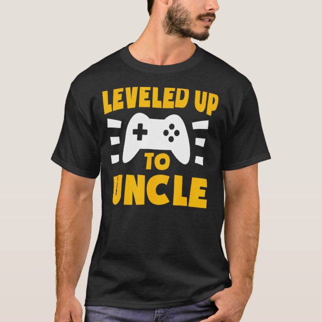 Camiseta Invitación De Embarazo De Tío Gamer (Anverso)