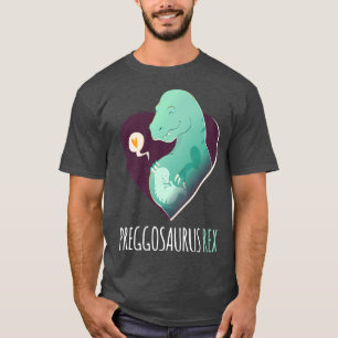 Camiseta Invitación De Embarazo De Un Bebé De Dinosaurio Di