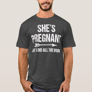 Camiseta Invitación de embarazo divertida para papá bebé