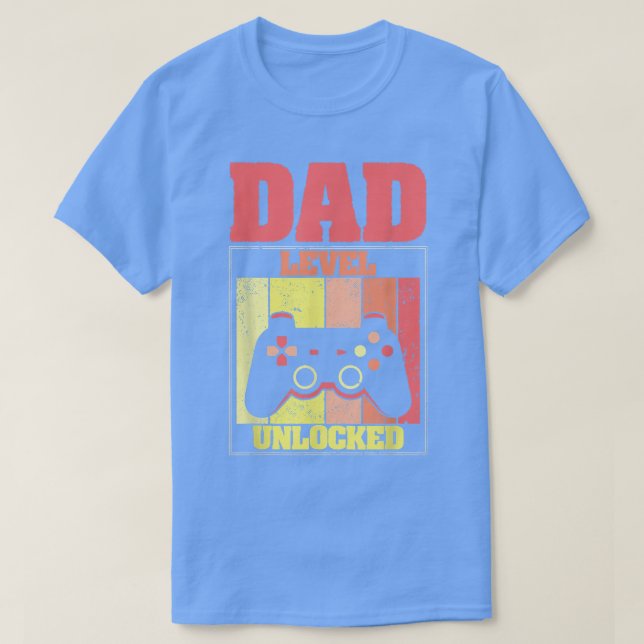 Camiseta Invitación de embarazo género revelan a nuevo papá (Diseño del anverso)