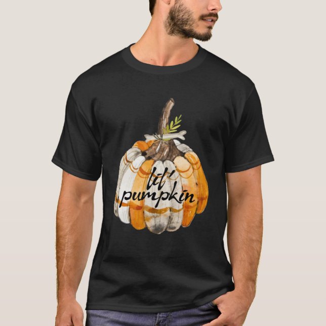 Camiseta invitación de embarazo Halloween Calabaza de lilo (Anverso)