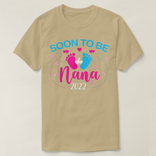 Camiseta Invitación De Embarazo Nana 2022  (Diseño del anverso)