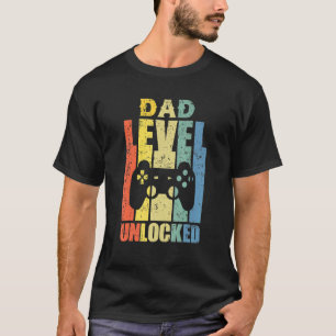 Camiseta Invitación De Embarazo Nivel De Papá Desbloqueado 