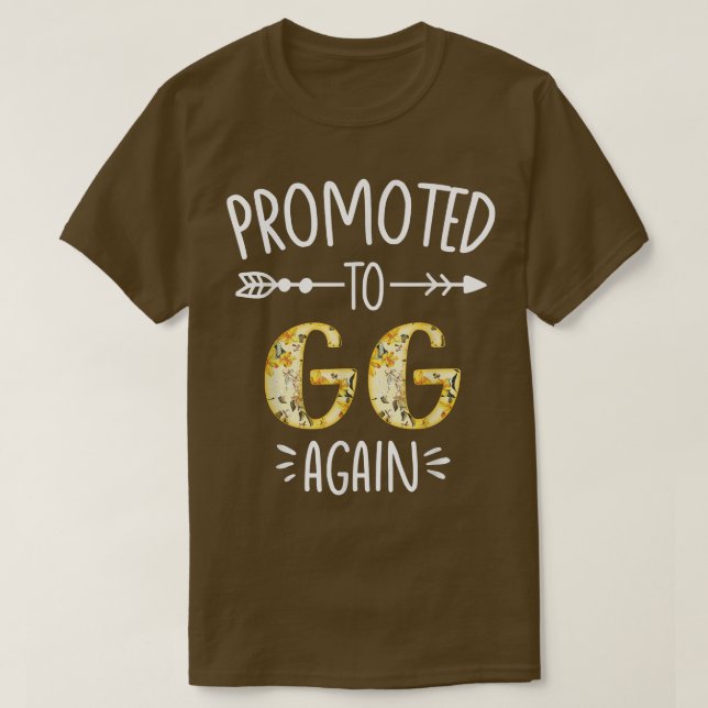 Camiseta Invitación De Embarazo Próximamente A Ser Gg De Nu (Diseño del anverso)