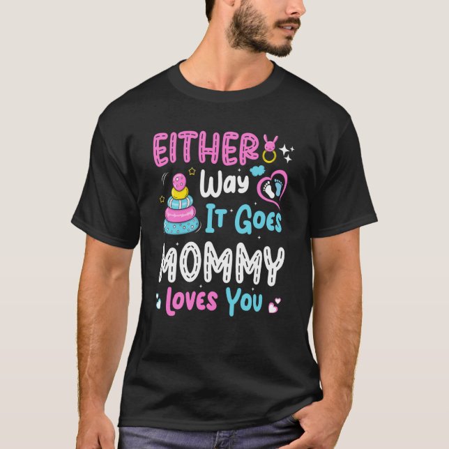Camiseta Invitación de género como sea, mami ama (Anverso)