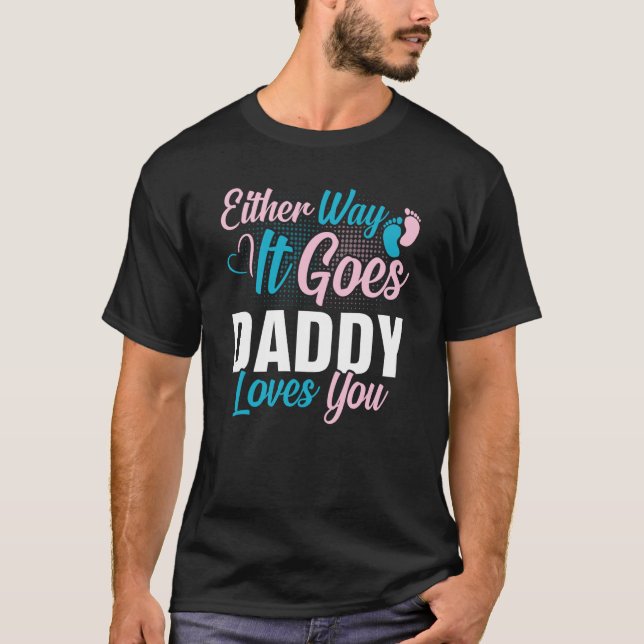 Camiseta Invitación de género como sea que le guste a papá (Anverso)