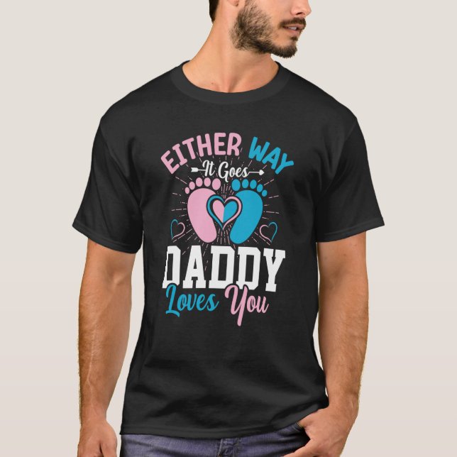 Camiseta Invitación de género como sea que le guste a papá (Anverso)