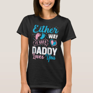 Camiseta Invitación de género como sea que le guste a papá