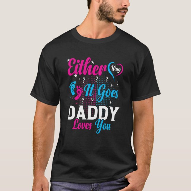 Camiseta Invitación de género como sea que le guste a papá (Anverso)