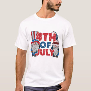 Camiseta Invitación de gnomos patrióticos del 4 de julio rú
