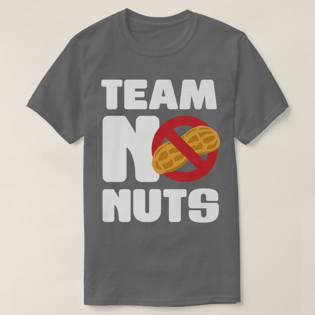 Camiseta Invitación de revelación de género de Team No Nuts (Diseño del anverso)