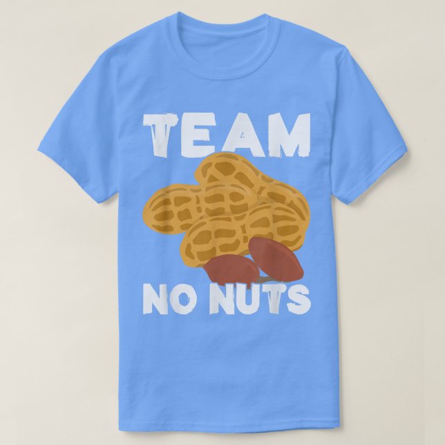 Camiseta Invitación de revelación de género de Team No Nuts (Diseño del anverso)