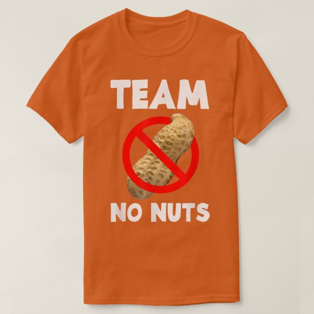 Camiseta Invitación de revelación de género de Team No Nuts (Diseño del anverso)
