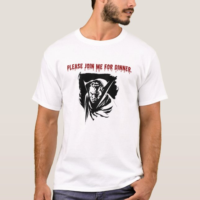 Camiseta Invitación de vampiro. (Anverso)