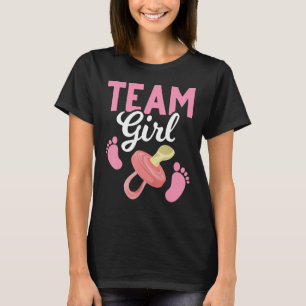 Camiseta Invitación del bebé Chica del equipo de futuros pa