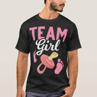 Camiseta Invitación del bebé Chica del equipo de futuros pa