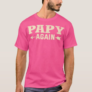 Camiseta Invitación del embarazo de nuevo con papa Revea de