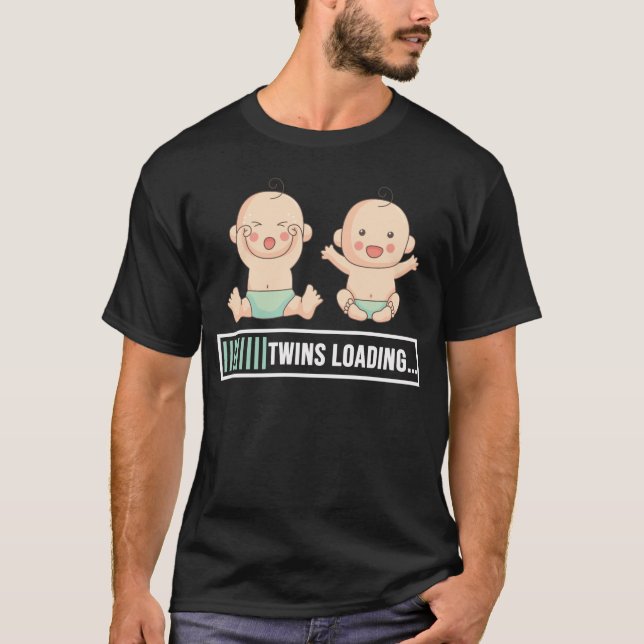 Camiseta Invitación del embarazo en mellizos (Anverso)
