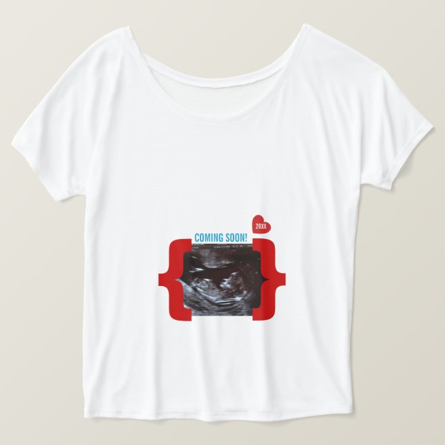 Camiseta Invitación del Sonogram del ultrasonido de la (Anverso del diseño)