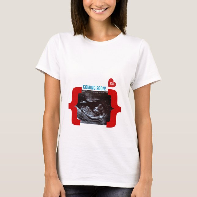 Camiseta Invitación del Sonogram del ultrasonido de la (Anverso)