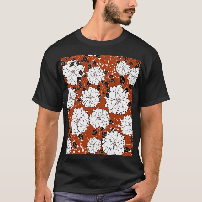 Camiseta Invitación floral: Boda abstracto (Anverso)