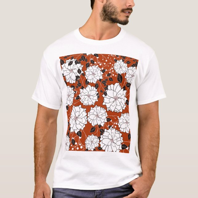Camiseta Invitación floral: Boda abstracto (Anverso)