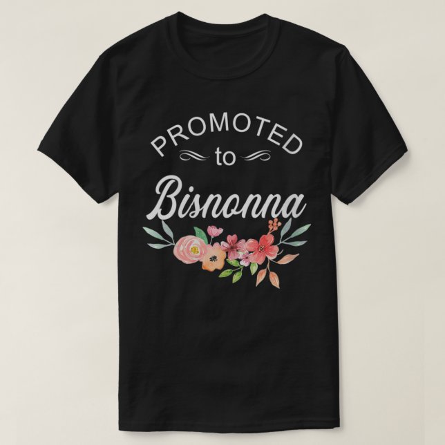 Camiseta Invitación italiana de embarazo de Bisnonna (Diseño del anverso)