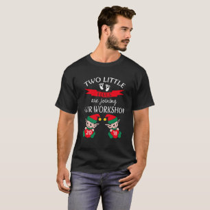 Camiseta Invitación linda del embarazo de 2018 navidad de
