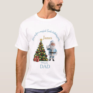 Camiseta Invitación mágica de cumpleaños de Santa 