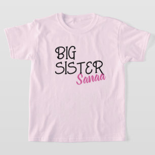 Camiseta Invitación personalizada de embarazo de la hermana