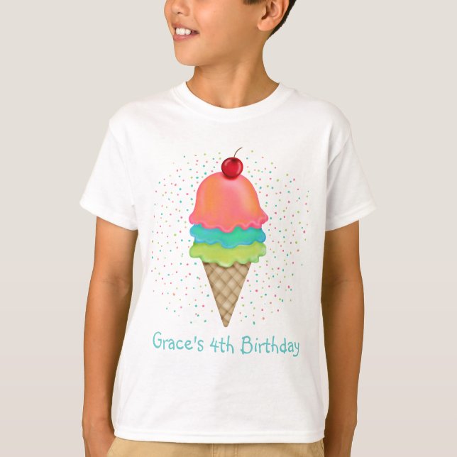 Camiseta Invitaciones del helado (Anverso)