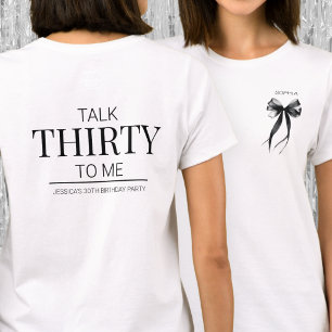 Camiseta Invitado a la fiesta de cumpleaños 30 de Talk Thir