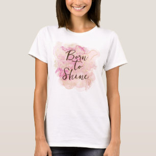 Camiseta Invitado en moda color agua rosa y dorado 16 Fiest