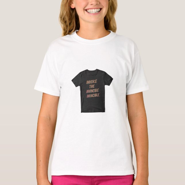 Camiseta Invocar lo invencible (Anverso)