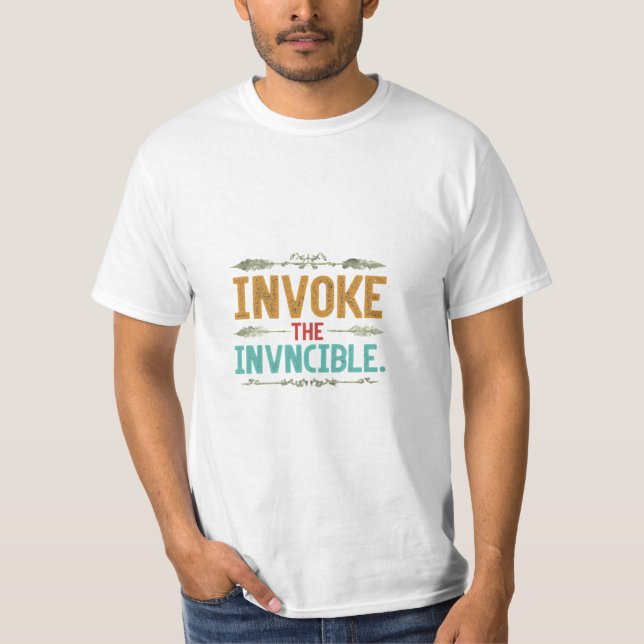 Camiseta Invocar lo invencible (Anverso)