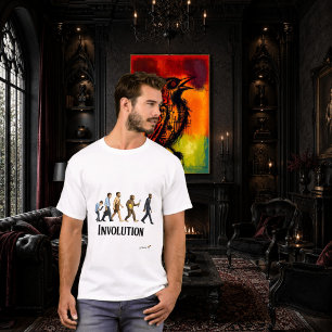 Camiseta Involución Humana   Concepto de Evolución Invertid