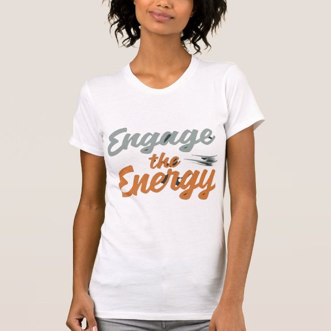 Camiseta Involucrar la energía" (edición Gym Chica) (Anverso)