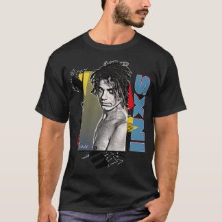 Camiseta INXS con estilo Retro 80