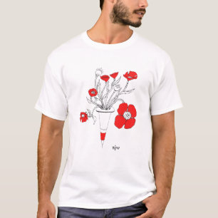Camiseta inyección de la amapola