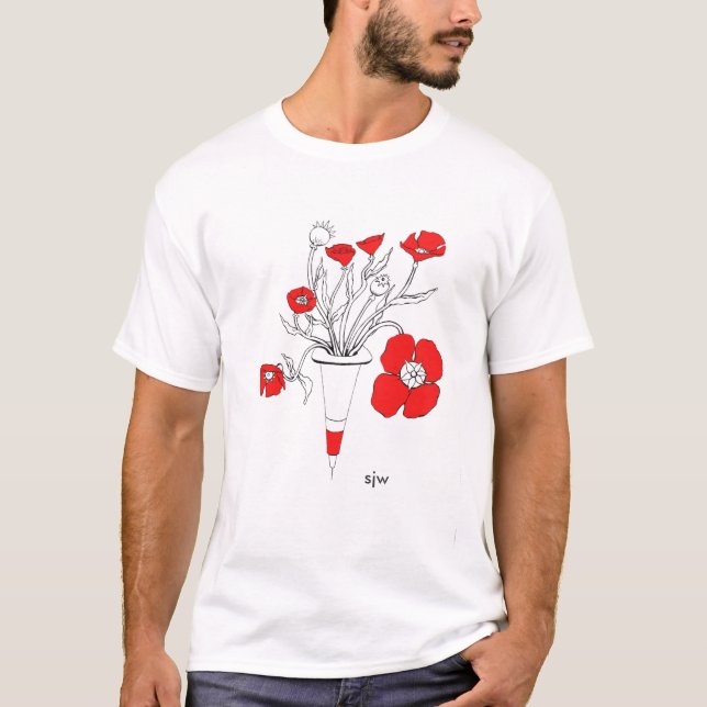 Camiseta inyección de la amapola (Anverso)