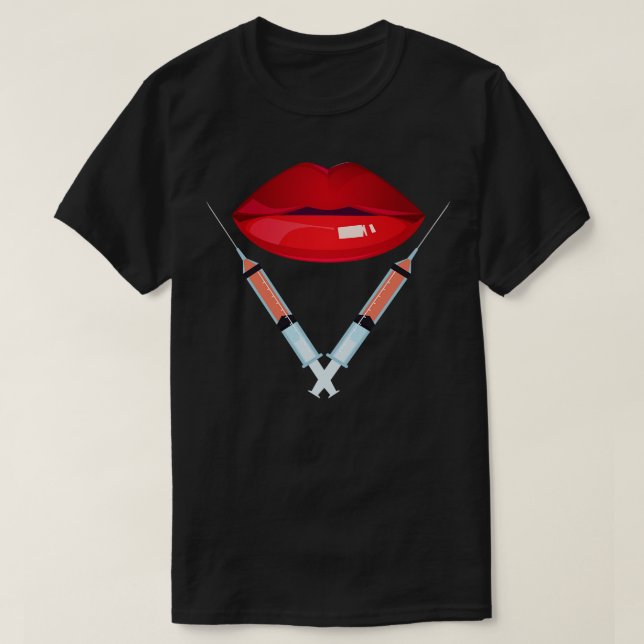 Camiseta Inyecciones De Llenado Lip (Diseño del anverso)