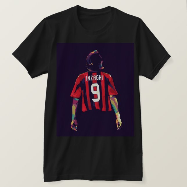 Camiseta Inzaghi wpap arte pop (Anverso del diseño)