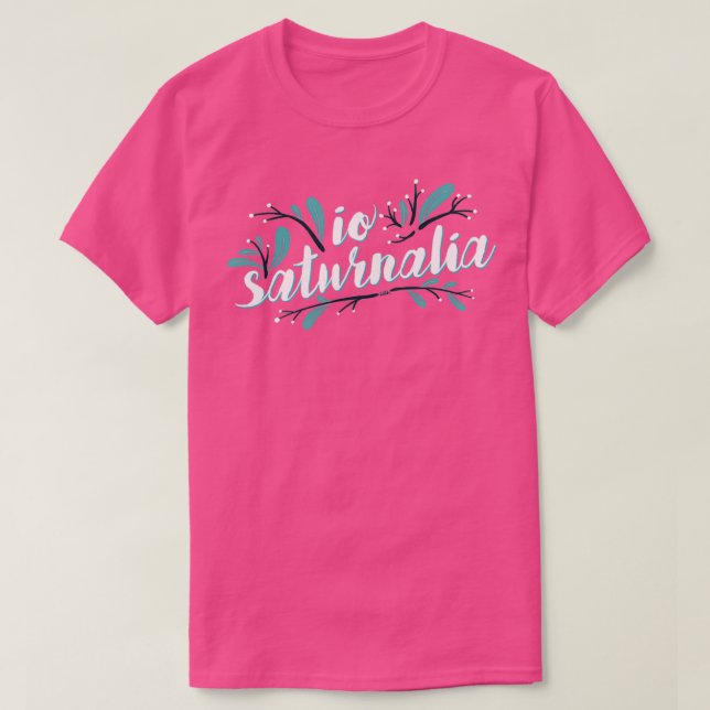 Camiseta Io Saturnalia floral  (Diseño del anverso)