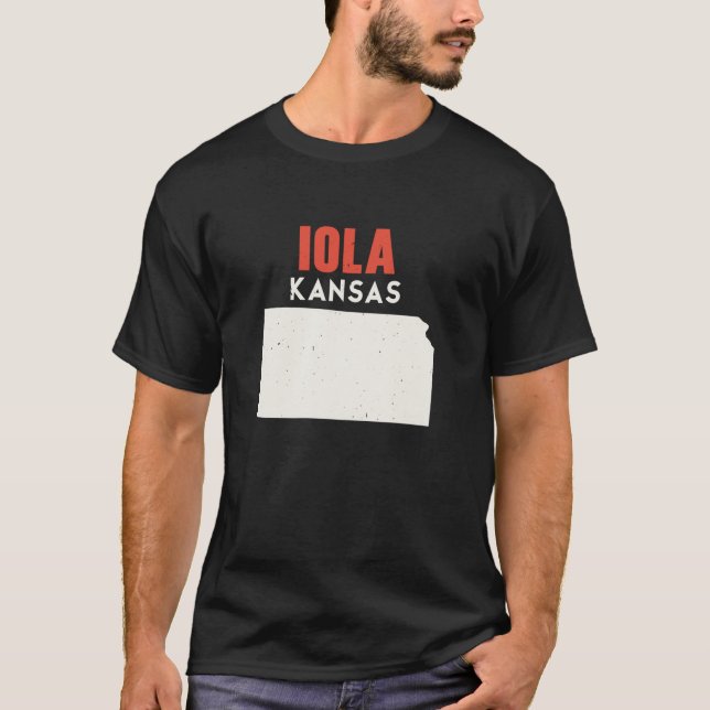 Camiseta Iola Kansas USA State America Travel Kansan (Anverso)