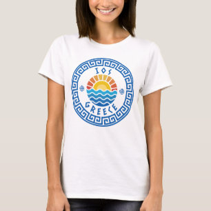 Camiseta IOS, Grecia - Sunshine and Sea Women's